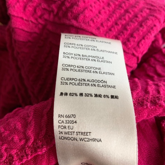 Maeve by Anthropologie magenta peplum top. Size M - Picture 6 of 6